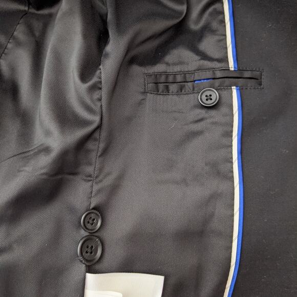 Gap 3 Button Classic Black Blazer Sz 0 - Picture 10 of 12